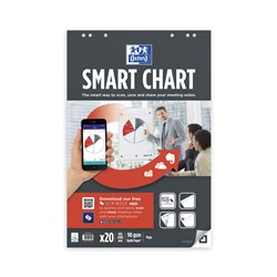 SMART CHART FLIPCHART SCRIBZEE Compatable 650x980mm 20Shts